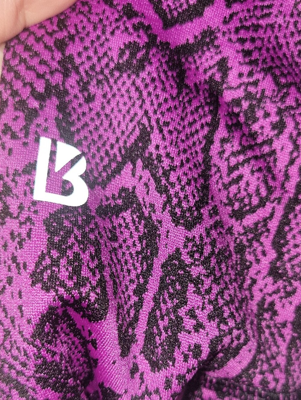 BuffBunny Purple Snake-Print High-Waist Leggings - Picture 2 of 4